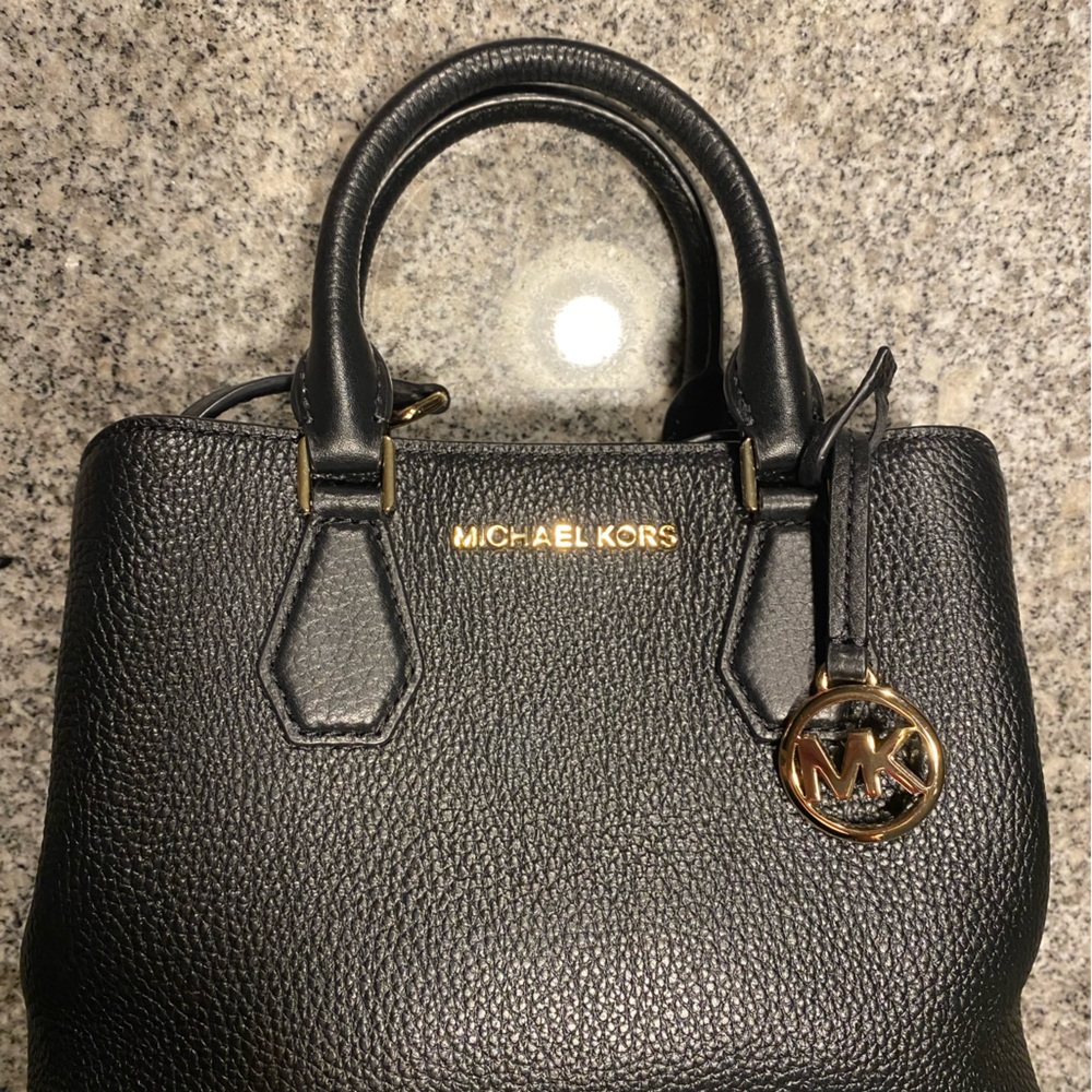Camille Small Pebbled Leather Satchel